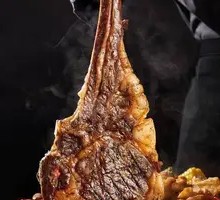 Classic American Wagyu Tomahawk Steak with Grilled Seasonal Vegetables