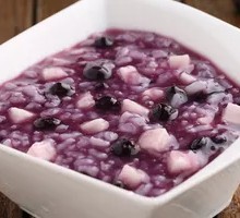 Blueberry Taro Ice Porridge