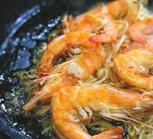 Shrimp with Enoki Mushrooms