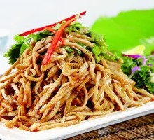 Tofu丝 with green onion