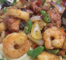 Shrimp and Chicken Noodles