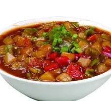 Eggplant and Pork丁 Noodles with Sauce