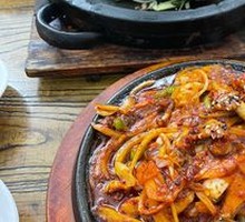 Grilled Squid with Pork Belly