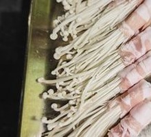 Pork Belly with Enoki Mushrooms