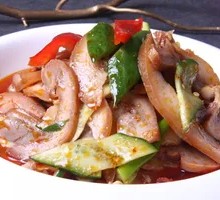 Pork head meat with cucumber