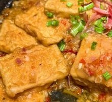 Garlic Ham Braised Tofu
