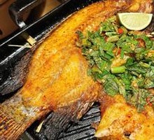 Bamboo Grass Grilled Tilapia