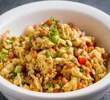 Fermented bean and egg stir-fry