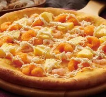 Sweet Pineapple Shrimp Pizza