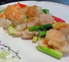 Bamboo Shoots and Lily Bulb Pan-Seared Octopus
