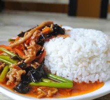 Fish-Flavored Shredded Pork Rice Bowl