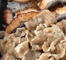 Beef and Eel Rice Combo