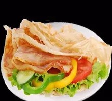 Pan-fried Egg with Sesame Seed Hand-Pressed Pancake