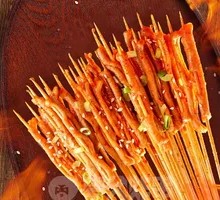 Crispy Duck Intestine Skewers