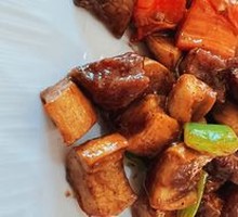 Almond Mushroom Steak Cubes