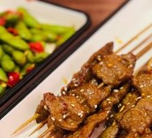 Spicy Beef Skewers with Small Fan