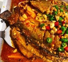 Grilled Fish with Potato Slices