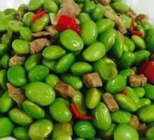 Fava Bean and Pork Cubes