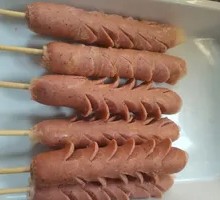 Fried Black Pepper Sausage