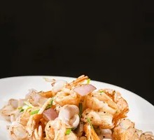 Stir-fried Large Shrimp with Three Onion Juice