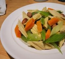 Celery with Tofu Skin and Peanuts