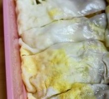Egg and Pork Rice Noodle Roll