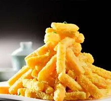 Salted Egg Yolk Baked Sweet Potato