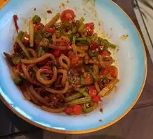 Special Xinjiang Fried Rice Noodles