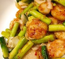 Asparagus Stir-fried with Australian Scallop