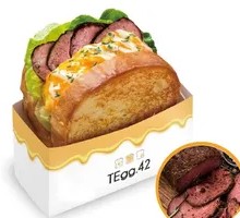 Beef and Egg Toast with Parsley