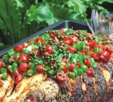 Spicy Pickled Pepper Grilled Fish