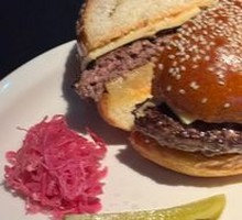 Ink and Blossom (Peanut Butter Grilled Pineapple Burger)