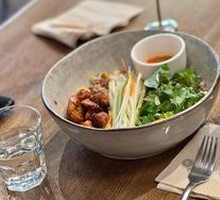 Thai Shrimp Bowl with Spicy Green Sauce