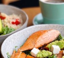 Pan-Seared Salmon with Avocado Salad