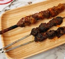 Lamb Skewers on Red Willow Branches