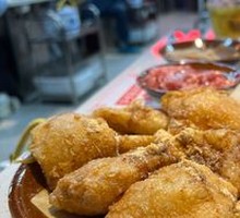 Egg-fried glutinous rice cake