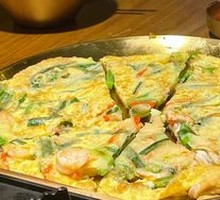 Korean Seafood Scallion Pancake