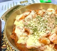 Cheese Stir-Fried Rice Cake