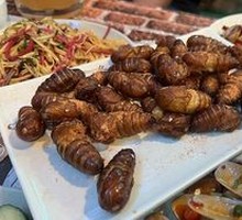 Dry-Fried Silkworm Pupae