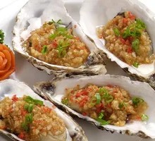 Grilled Garlic Oysters