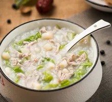 Dried Scallop and Pork Rice Porridge