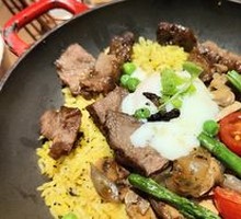 Truffle Steak Rice with Onsen Egg