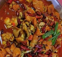 Stewed Pig Intestines with Bullfrog