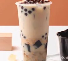 Tapioca Milk Tea with Herbal Jelly