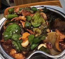 Spicy Homemade Chili Stir-Fried Pork Rice