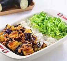Minced Pork with Eggplant Rice