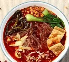 Spicy Sour Noodle Soup with Bone Broth