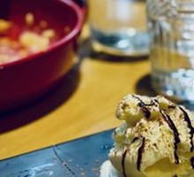 Molten Chocolate Cake with Ice Cream