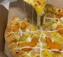 Sweet Pineapple Shrimp Pizza