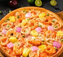 Crab Roe Seafood Pizza